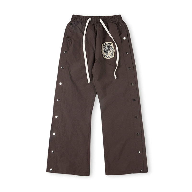 SAINT VANITY  Nylon Hooded Track  Pants “Gray”