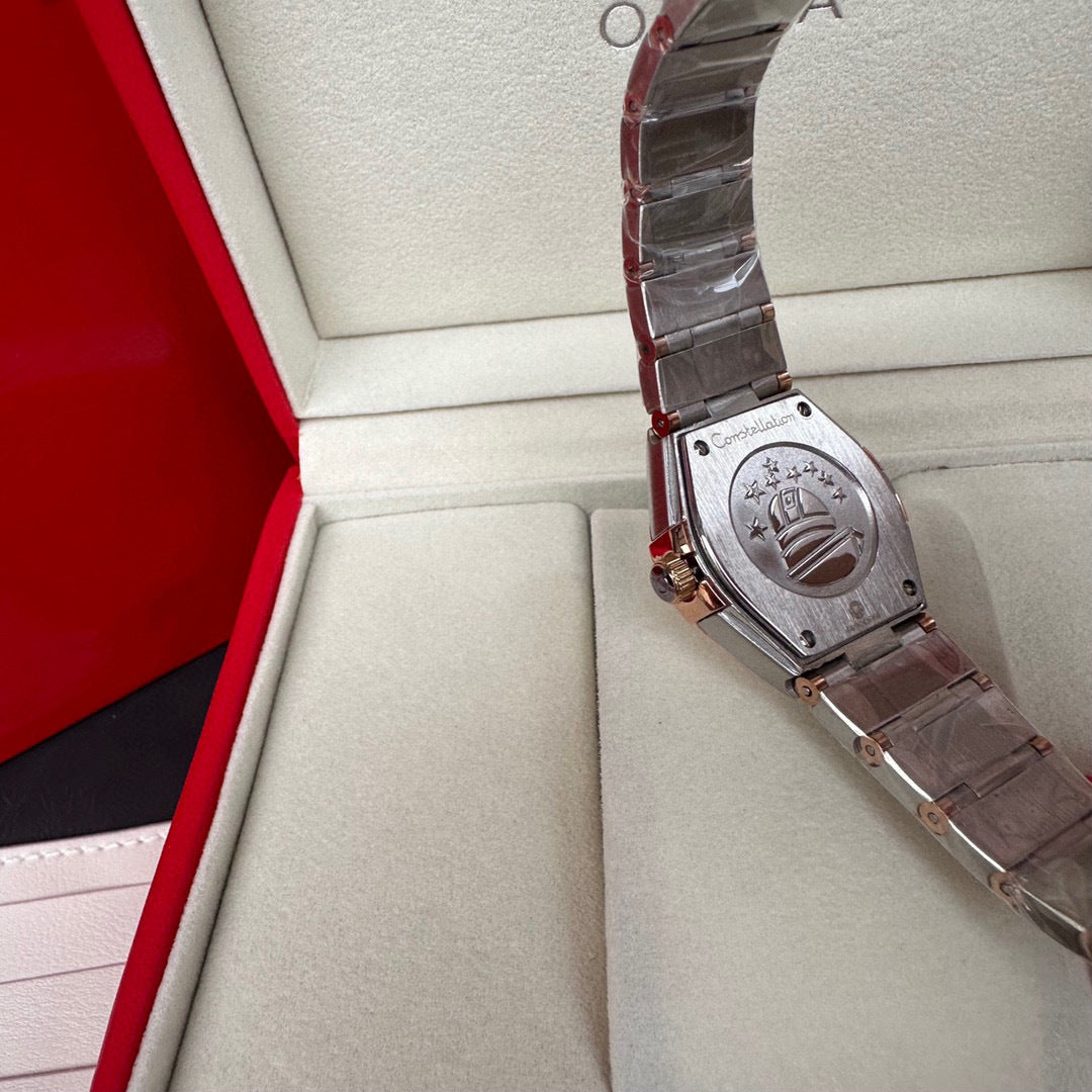 Omega Constellation Series Rose Diamond Ladies Watch