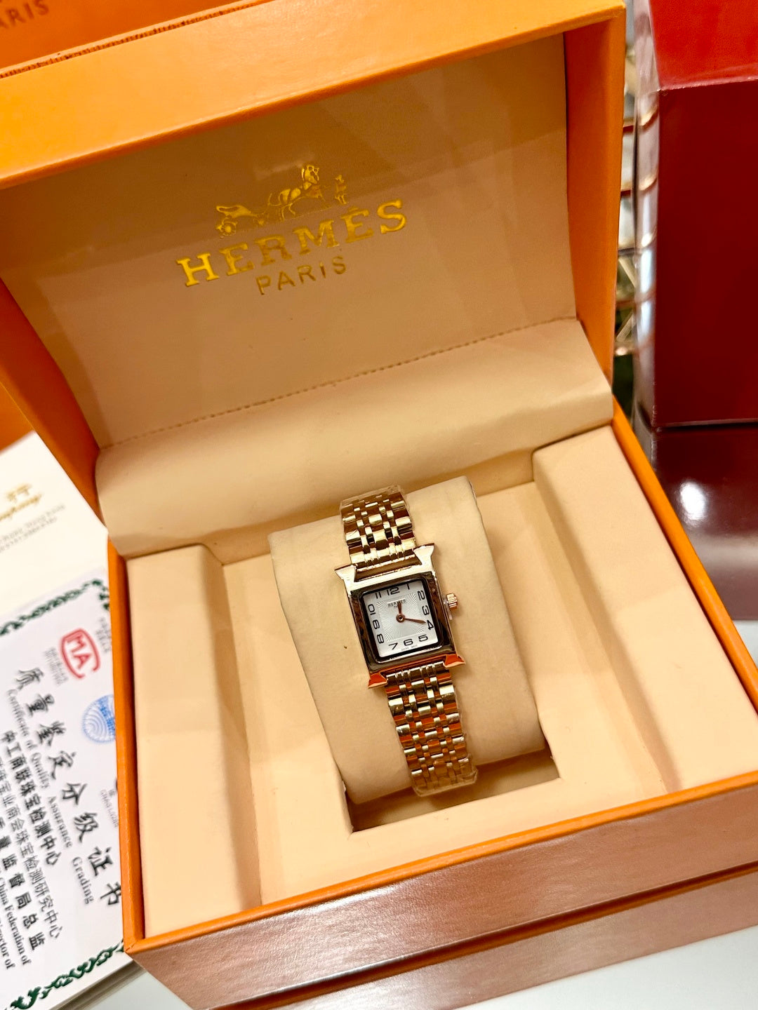 Hermès Small Square Luxury Watch